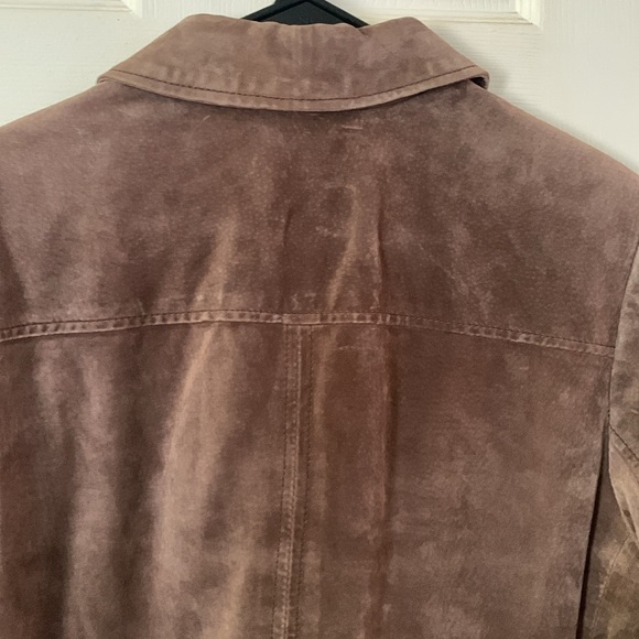 i.e. Relaxed Brown Leather Jacket Size M - Picture 5 of 12
